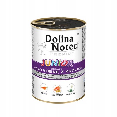 Karma dla psa Junior wątróbka z królika  400g DOLINA NOTECI