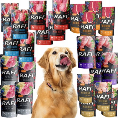 Saszetka dla psa RAFI z jagnięciną 500g DOLINA NOTECI