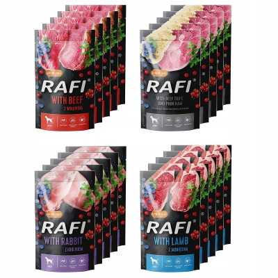 Saszetka dla psa RAFI z wołowiną 500g DOLINA NOTECI