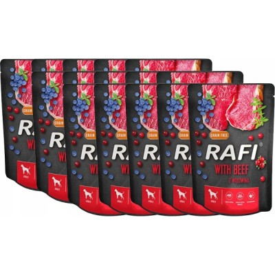 Saszetka dla psa RAFI z wołowiną 300g DOLINA NOTECI