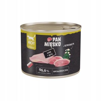 Karma mokra dla kota indyk z gęsią 200g PAN MIĘSKO