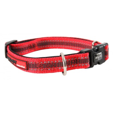 Obroża dla psa MOOV reg.25mm czerwona ZOLUX