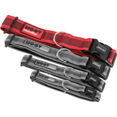 Obroża dla psa regulowana MOOV 40mm czerwona ZOLUX