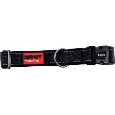 Obroża dla psa regulowana MOOV 25mm czarna ZOLUX