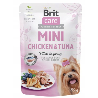 BRIT CARE mini POUCH chicken&tuna  85g