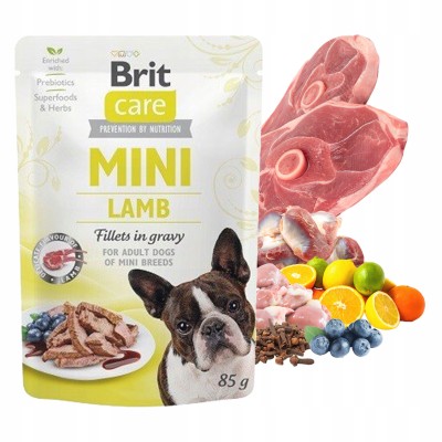 BRIT CARE mini POUCH lamb 85g