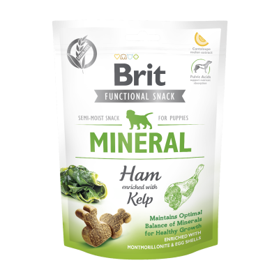 Brit care dog functional snack /szynka PUPPY150g
