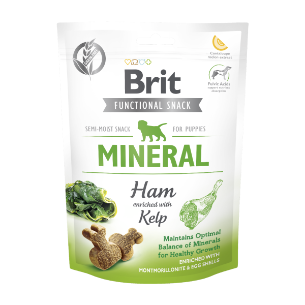 Brit care dog functional snack /szynka PUPPY150g