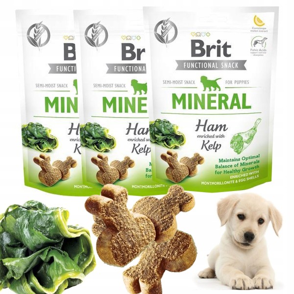 Brit care dog functional snack /szynka PUPPY150g
