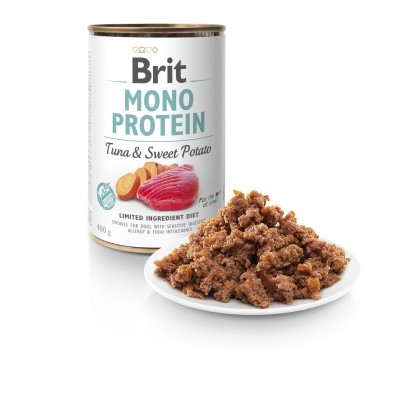 BRIT mono protein tuna & sweet potato 400g