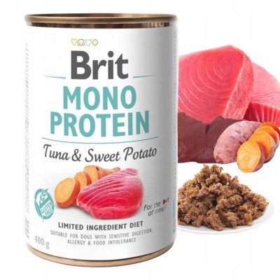 BRIT mono protein tuna & sweet potato 400g