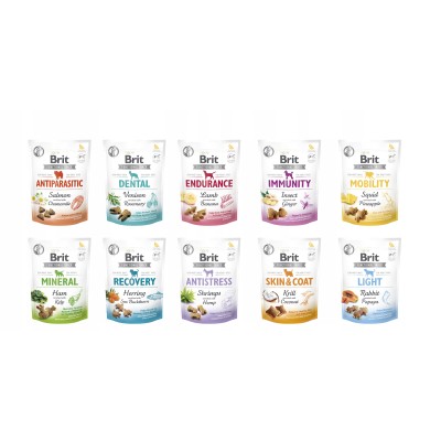 Brit functional snack - skin & coat krill with coconut 150g