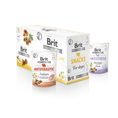 Brit functional snack - skin & coat krill with coconut 150g