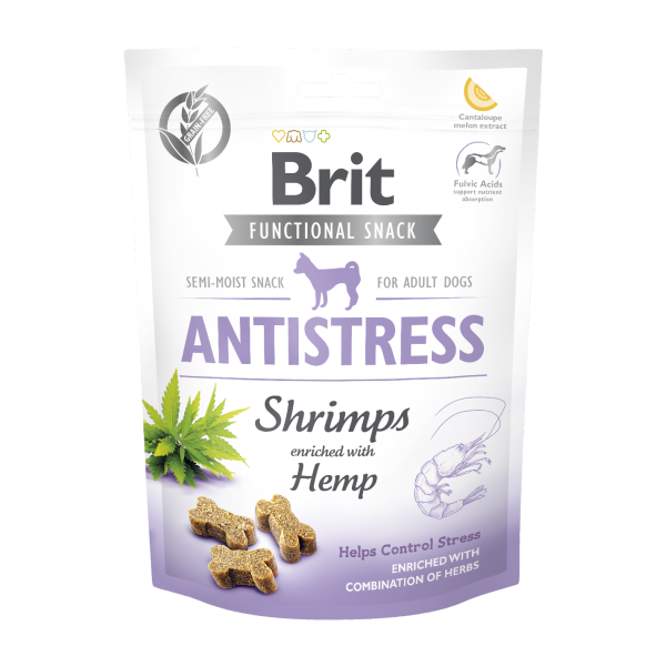 Brit functional snack - Antistress Shrimps with Hemp 150g