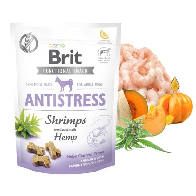 Brit functional snack - Antistress Shrimps with Hemp 150g