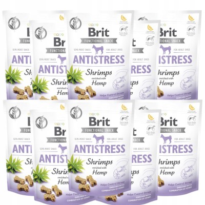 Brit functional snack - Antistress Shrimps with Hemp 150g