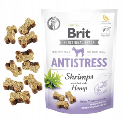 Brit functional snack - Antistress Shrimps with Hemp 150g