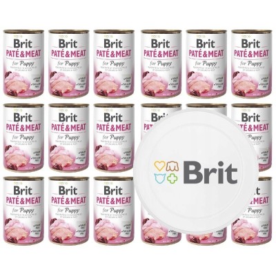 BRIT Pate&Meat Chicken & Turkey for Puppy 400g
