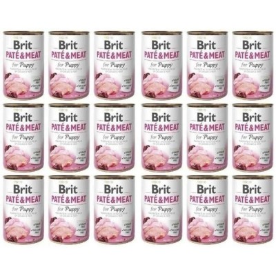 BRIT Pate&Meat Chicken & Turkey for Puppy 400g