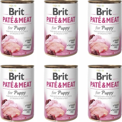 BRIT Pate&Meat Chicken & Turkey for Puppy 400g