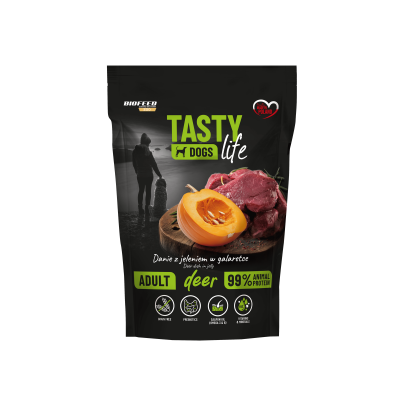 Biofeed tasty dog life saszetka 500g jeleń