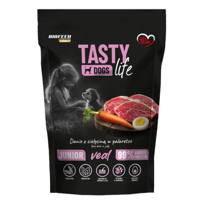 Biofeed tasty dog life saszetka 500g JUNIOR cielęcina