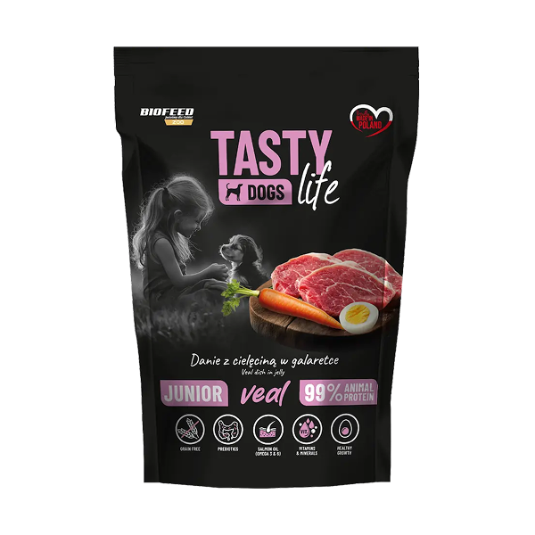 Biofeed tasty dog life saszetka 500g JUNIOR cielęcina