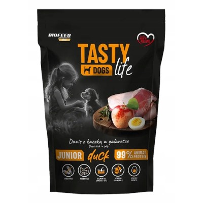 Biofeed tasty dog life saszetka 500g JUNIOR kaczka