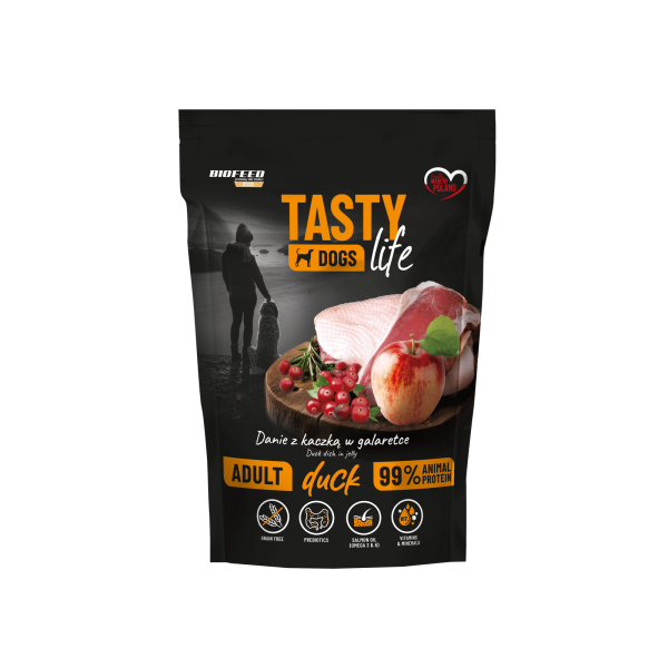 Biofeed tasty dog life saszetka 500g kaczka