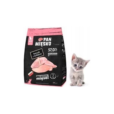 Karma dla kota kurczak z królikiem /kociak/ #XS 400g PAN MIĘSKO