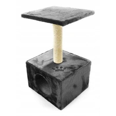 Drapak dla kota budka z siedziskiem 30x30x57cm YARRO