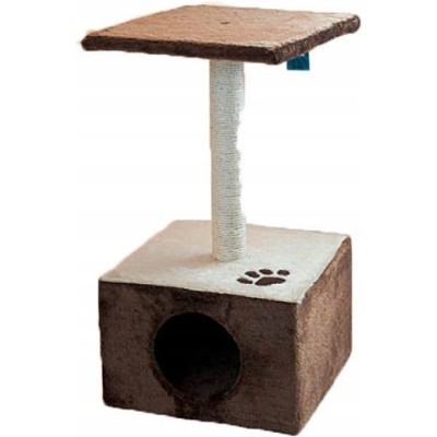 Drapak dla kota budka z siedziskiem 30x30x57cm YARRO