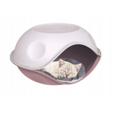 Budka dla kota plastik z legowiskiem YARRO