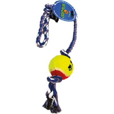 Zabawka dla psa - sznur z piłką 52cm YARRO