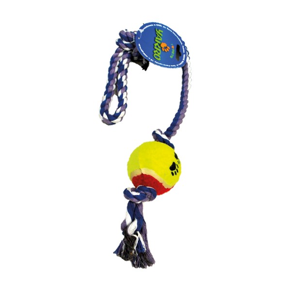 Zabawka dla psa - sznur z piłką 52cm YARRO