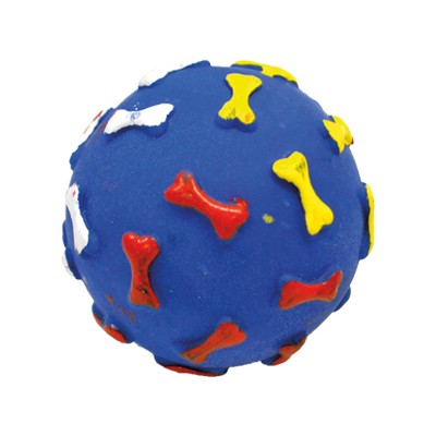 Zabawka dla psa - winylowa piłka z kostką 7,5cm YARRO