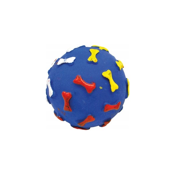 Zabawka dla psa - winylowa piłka z kostką 7,5cm YARRO