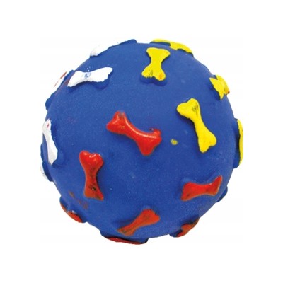 Zabawka dla psa - winylowa piłka z kostką 7,5cm YARRO