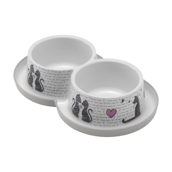 Miska Trendy podwójna 2x350ml YARRO