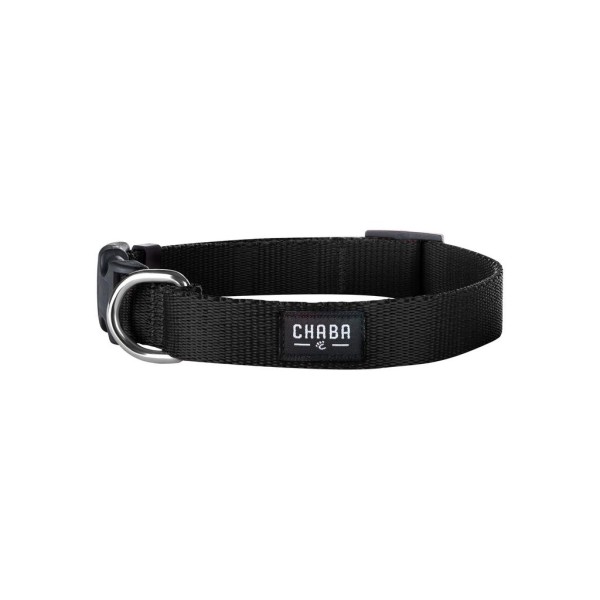 Obroża regulowana CLASSIC  czarna #S CHABA