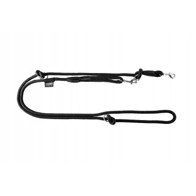 Smycz linka regulowana classic #M czarna CHABA