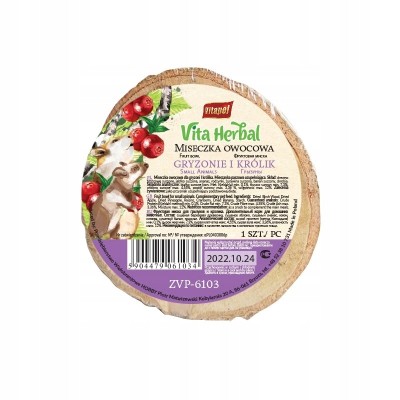 VITAPOL Miseczka owocowa dla gryzoni 1 szt