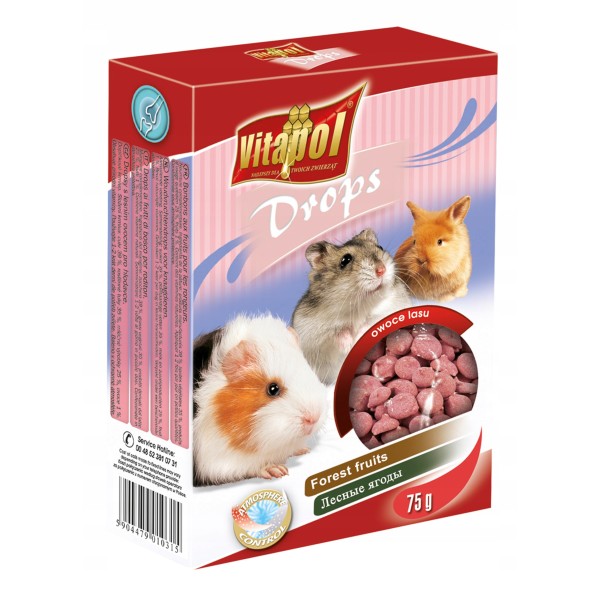 Dropsy dla gryzoni 75g - owoce lasu VITAPOL