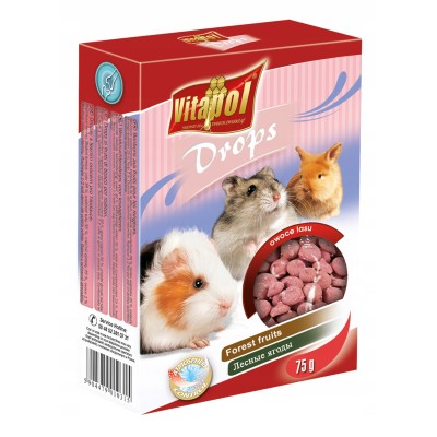 Dropsy dla gryzoni 75g - owoce lasu VITAPOL