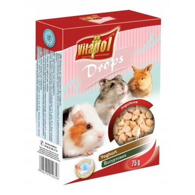 Dropsy dla gryzoni 75g - jogurtowe  VITAPOL