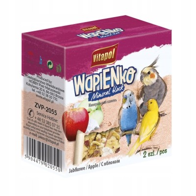 VITAPOL Kostka wapienna dla ptaków jabłko