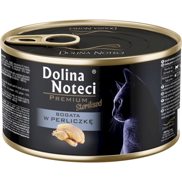 Dolina noteci premium kot -bogata w perliczkę sterilised 185g
