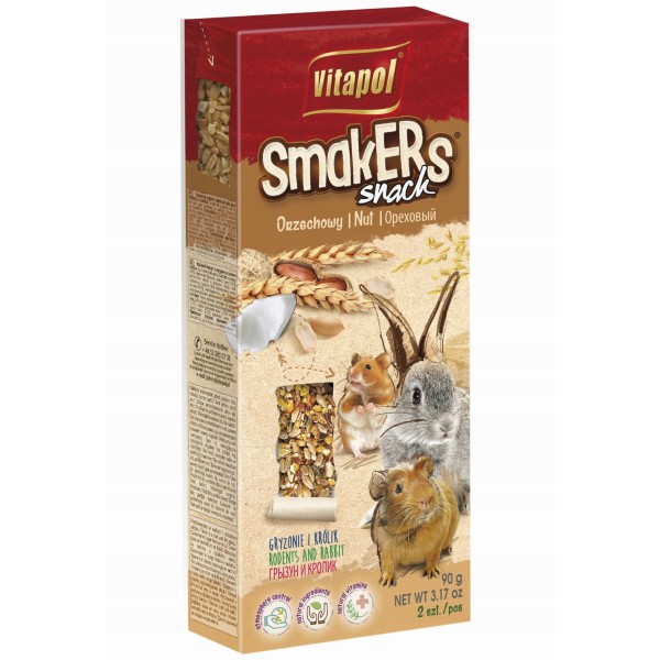 VITAPOL Smakers dla gryzoni -orzechowy