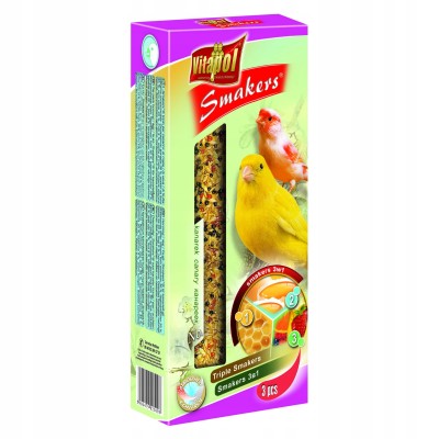 VITAPOL Smakers 3szt dla kanarka mix