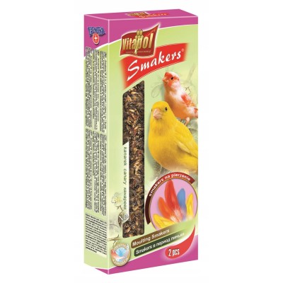 VITAPOL Smakers dla kanarka na pierzenie 2szt